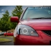 Фары тюнинг Mitsubishi Lancer 9 с BiLed линзами и ангельскими глазками